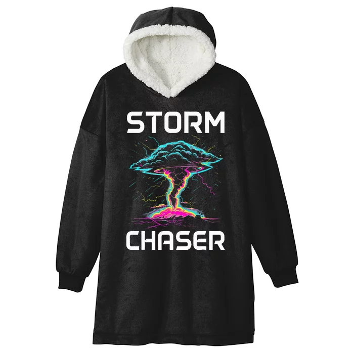 Storm Chasing Tornado Chaser Meteorologist Meteorology Hooded Wearable Blanket