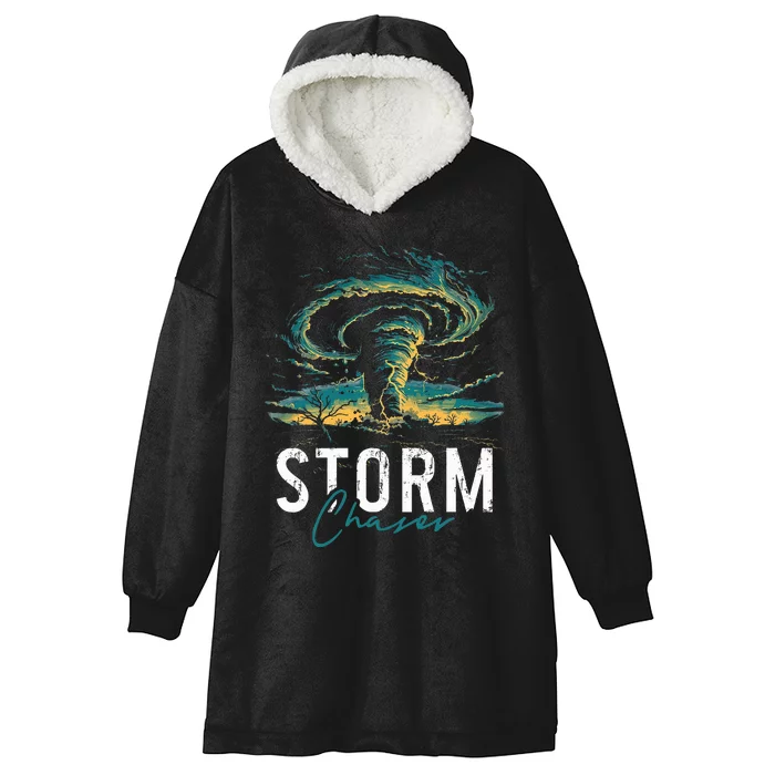 Storm Chasing Tornado Chaser Meteorologist Meteorology Hooded Wearable Blanket