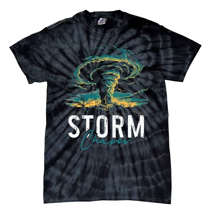 Storm Chasing Tornado Chaser Meteorologist Meteorology Tie-Dye T-Shirt