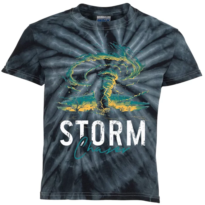 Storm Chasing Tornado Chaser Meteorologist Meteorology Kids Tie-Dye T-Shirt