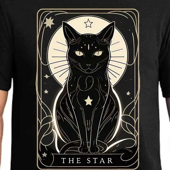 Star Cat Tarot Card Graphic For Tarot Cat Lovers Pajama Set