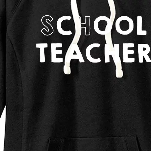 School Cool Teacher Women's Fleece Hoodie