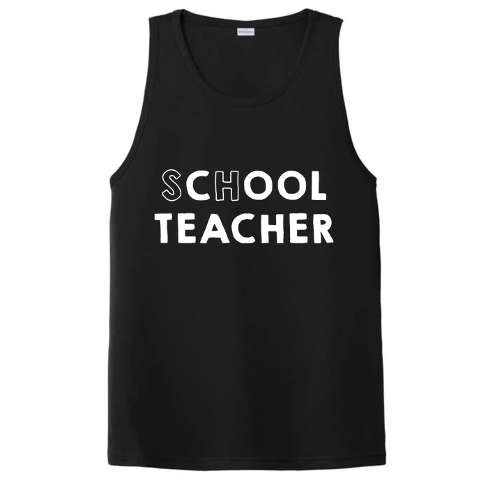 School Cool Teacher Performance Tank