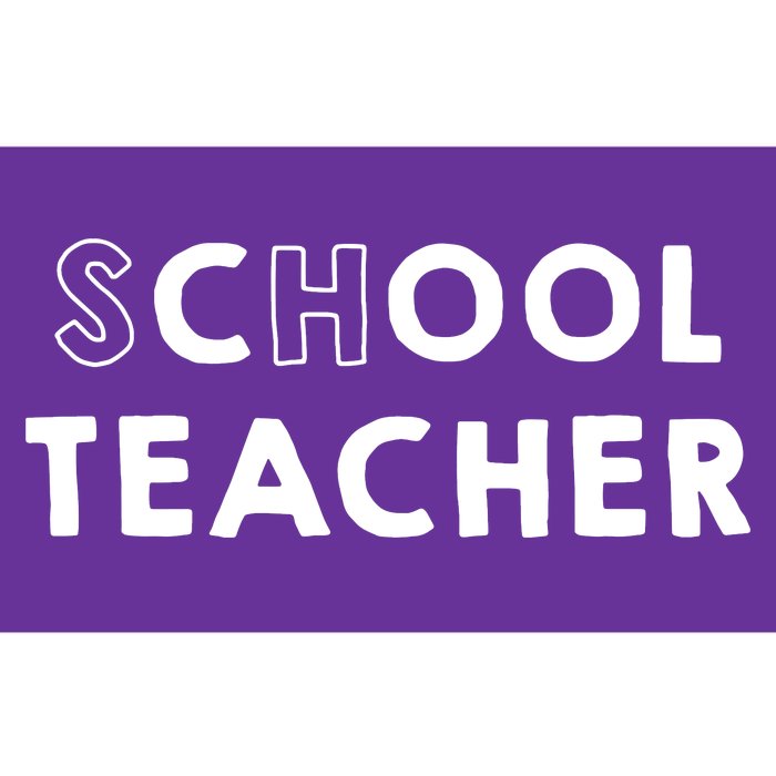 School Cool Teacher Bumper Sticker