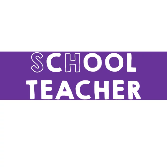 School Cool Teacher Bumper Sticker