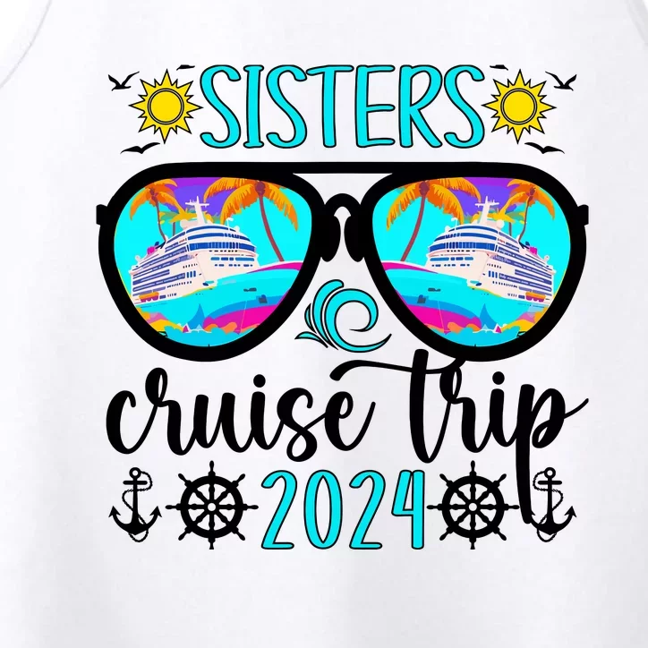 Sisters Cruise Trip 2024 Vacation Travel Sisters Cruising Performance Tank