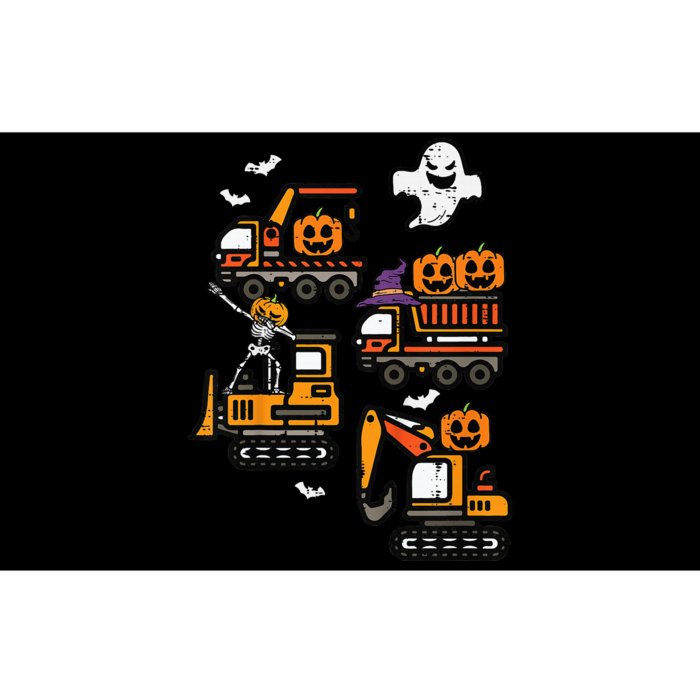 Spooky Construction Trucks Halloween Costume Bumper Sticker