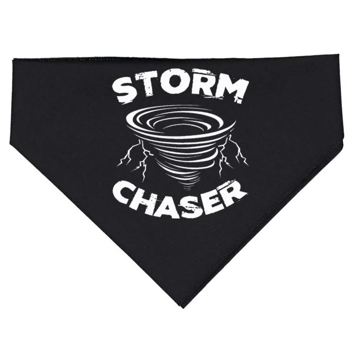 Storm Chaser Tornado Chasing Meteorologist Hurricane USA-Made Doggie Bandana