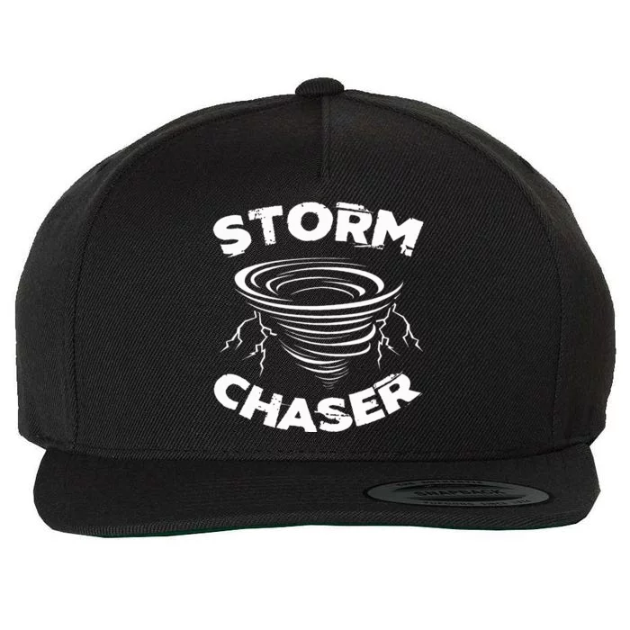 Storm Chaser Tornado Chasing Meteorologist Hurricane Wool Snapback Cap