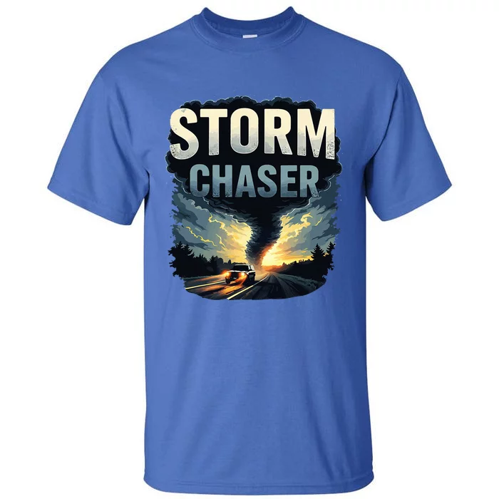 Storm Chaser Tornado Picture Weather Meteorologist Tall T-Shirt