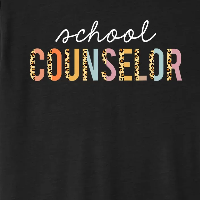 School Counselor Teacher Funny Rainbow Lover Back To School ChromaSoft Performance T-Shirt