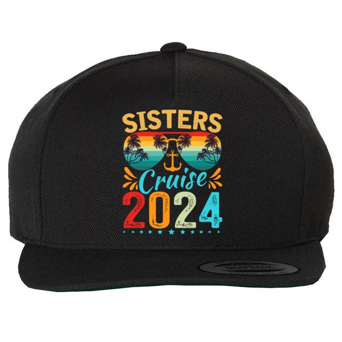 Sisters Cruise Trip 2024 Vacation Travel Sisters Cruising Wool Snapback Cap