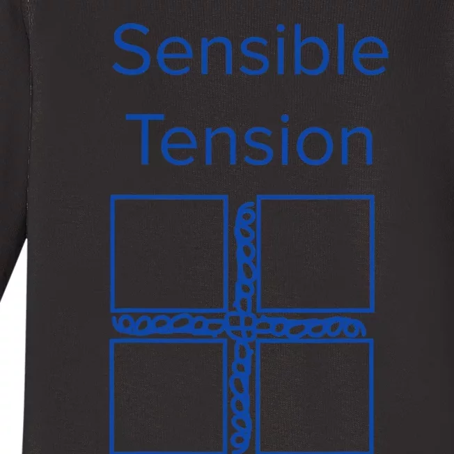 Sensible Cube Tension Merch Baby Long Sleeve Bodysuit