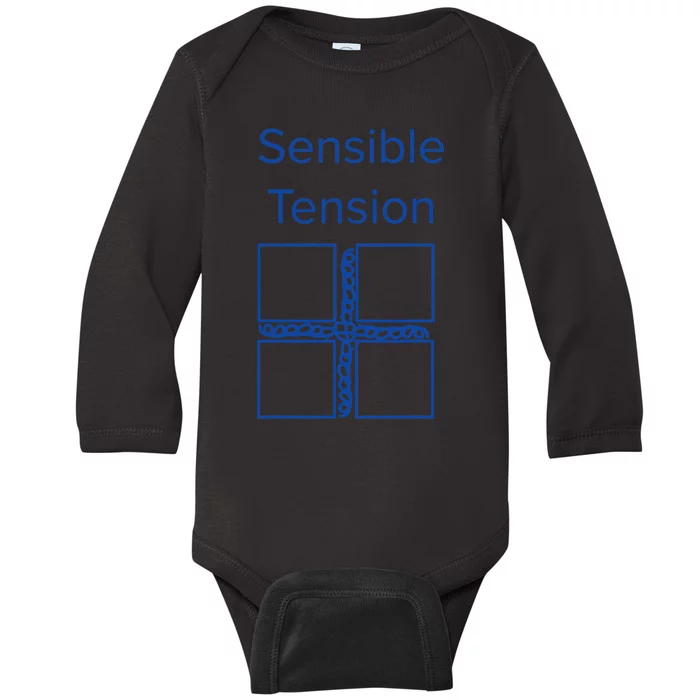 Sensible Cube Tension Merch Baby Long Sleeve Bodysuit