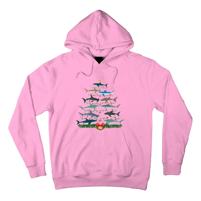 Shark Christmas Tree Ornat Funny Shark Lovers Xmas Meaningful Gift Hoodie