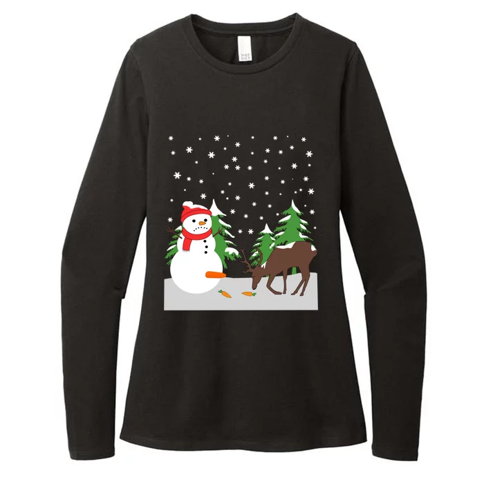 Snow Carrot Tail Ugly Christmas Sweater Fun Humorous Gift Cool Gift Womens CVC Long Sleeve Shirt