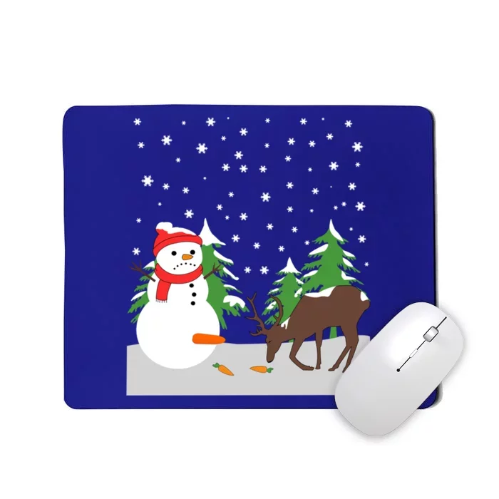 Snow Carrot Tail Ugly Christmas Sweater Fun Humorous Gift Cool Gift Mousepad