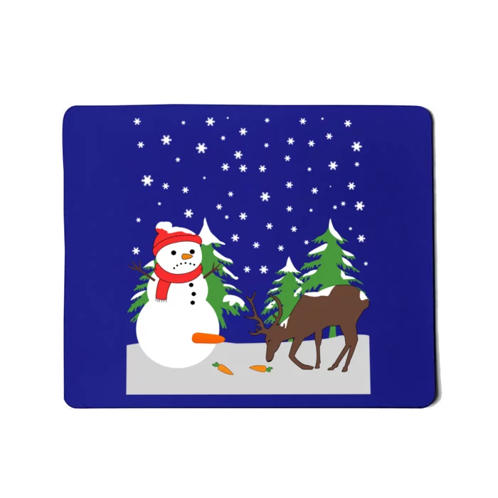 Snow Carrot Tail Ugly Christmas Sweater Fun Humorous Gift Cool Gift Mousepad