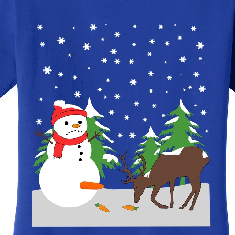 Snow Carrot Tail Ugly Christmas Sweater Fun Humorous Gift Cool Gift Women's T-Shirt