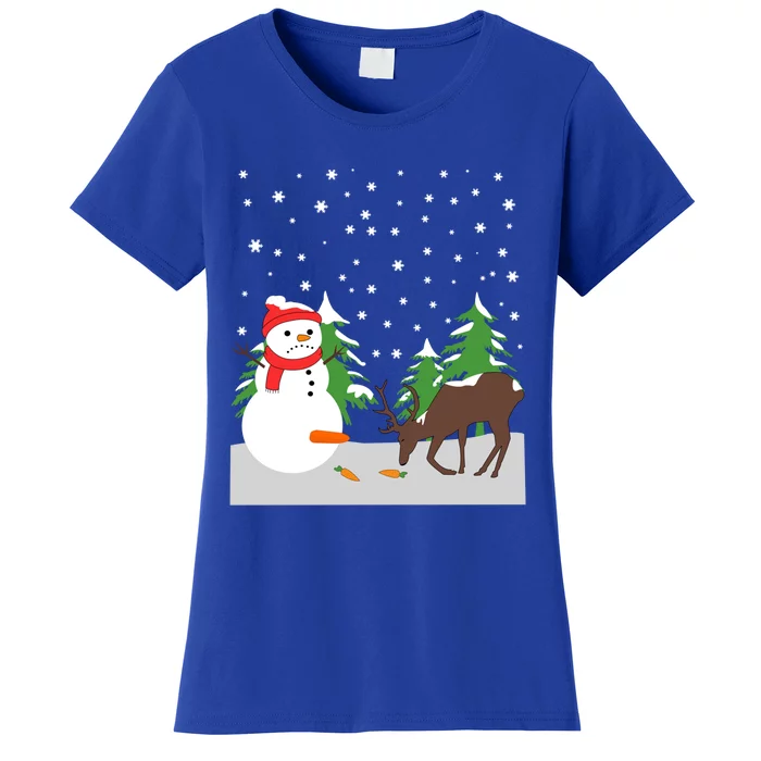 Snow Carrot Tail Ugly Christmas Sweater Fun Humorous Gift Cool Gift Women's T-Shirt