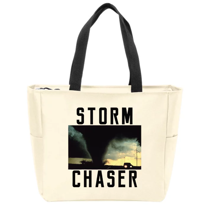 Storm Chaser Tornado Picture Weather Meteorologist Zip Tote Bag