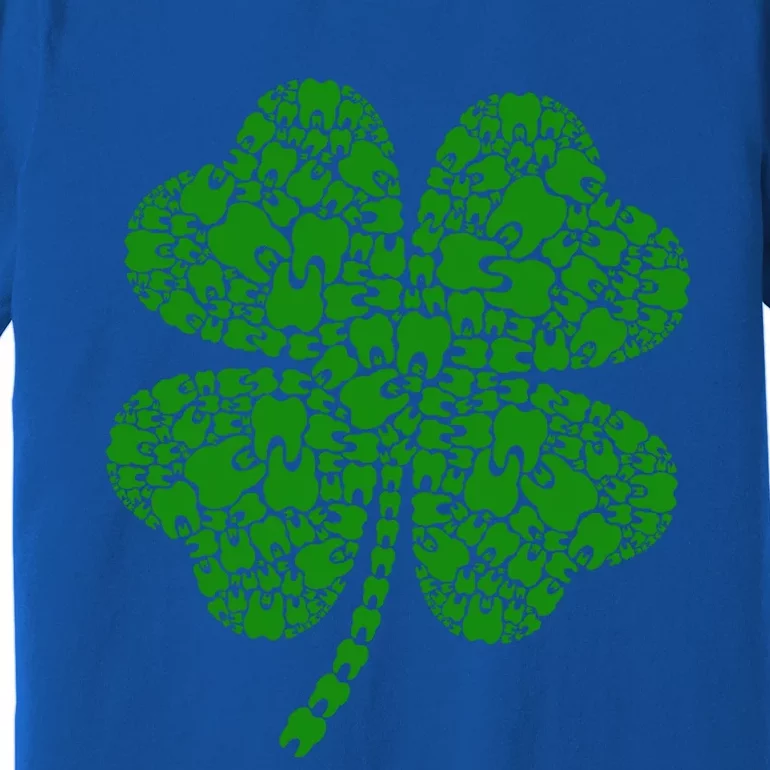 Shamrock Clovers Tooth Dental Hygienists Saint Patricks Day Gift Premium T-Shirt