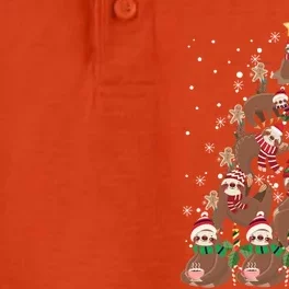 Sloth Christmas Tree Merry Slothmas Xmas Sloth Cool Gift Dry Zone Grid Performance Polo