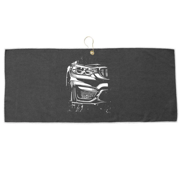 Sports Car Tuning Automotive Large Microfiber Waffle Golf Towel