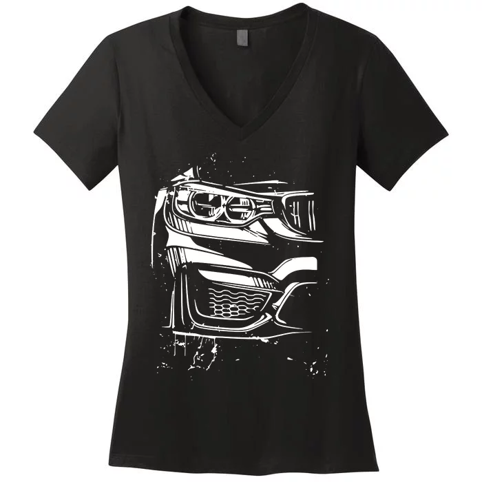 Sports Car Tuning Automotive Women's V-Neck T-Shirt