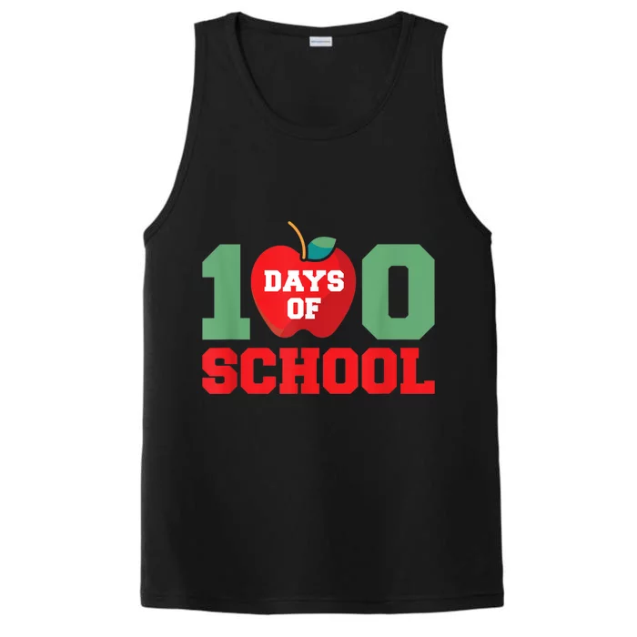 School Celebration Teacher Gift Happy 100th Day Of School Performance Tank