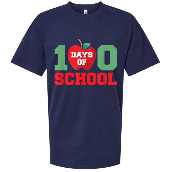 School Celebration Teacher Gift Happy 100th Day Of School Sueded Cloud Jersey T-Shirt