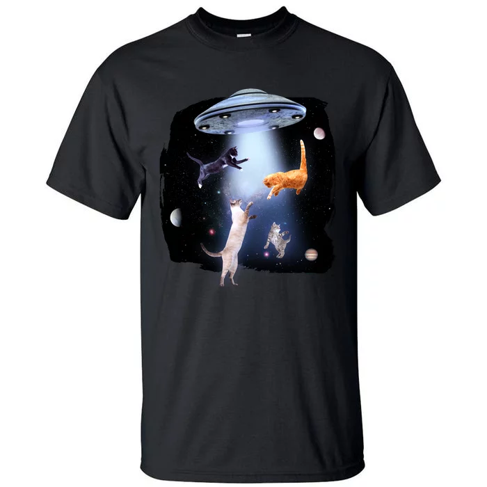 Space Cats UFO Tall T-Shirt