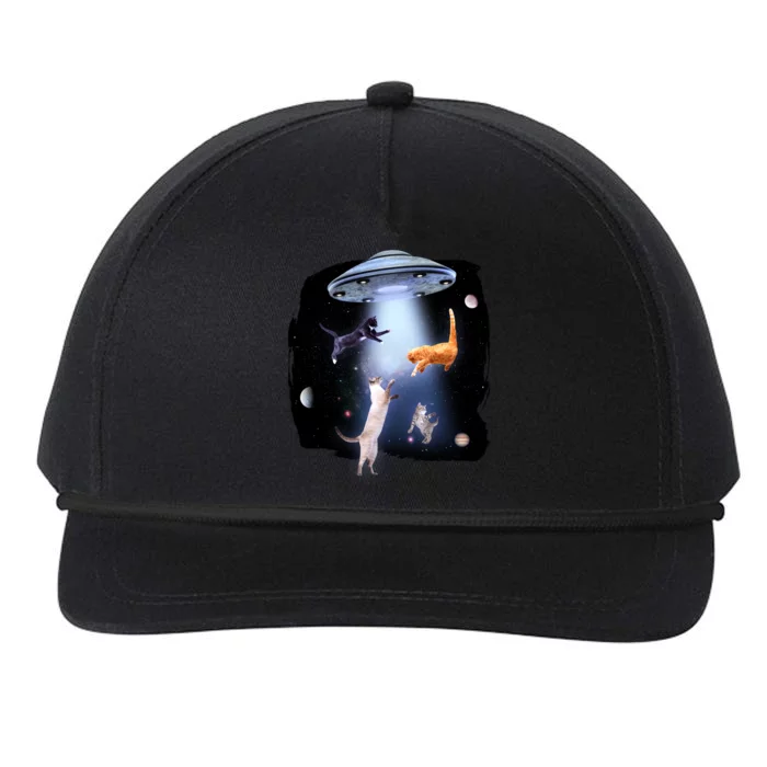 Space Cats UFO Snapback Five-Panel Rope Hat