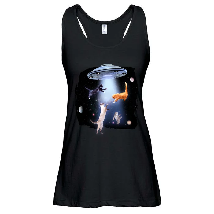 Space Cats UFO Ladies Essential Flowy Tank