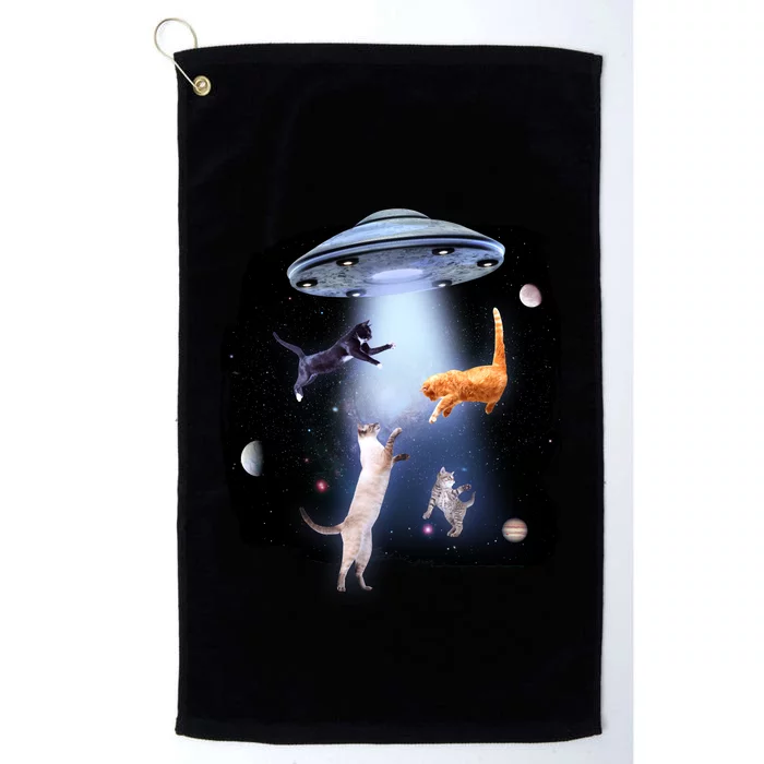 Space Cats UFO Platinum Collection Golf Towel