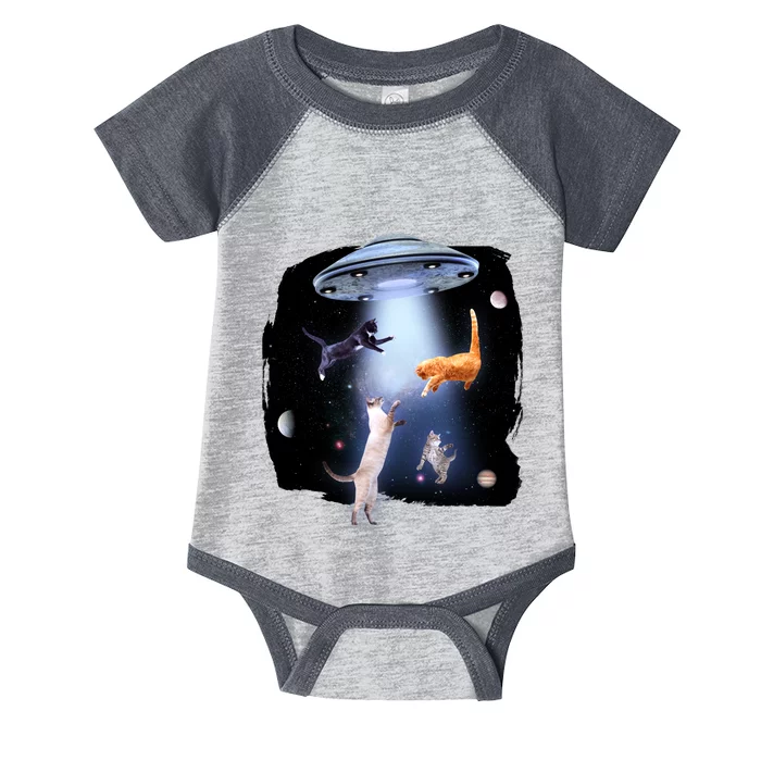 Space Cats UFO Infant Baby Jersey Bodysuit