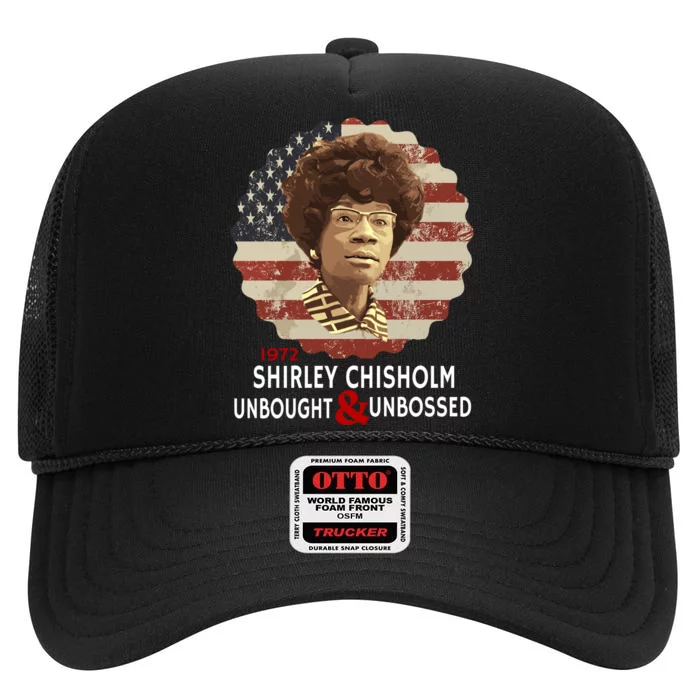 Shirley Chisholm Unbought And Unbossed High Crown Mesh Trucker Hat