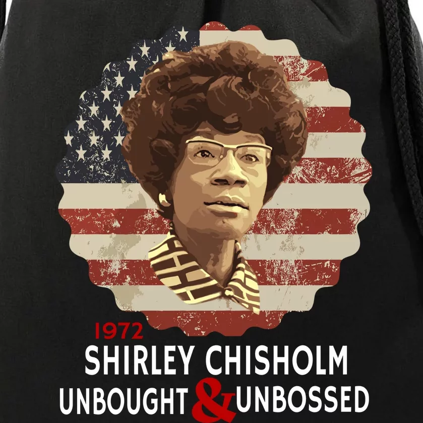 Shirley Chisholm Unbought And Unbossed Drawstring Bag