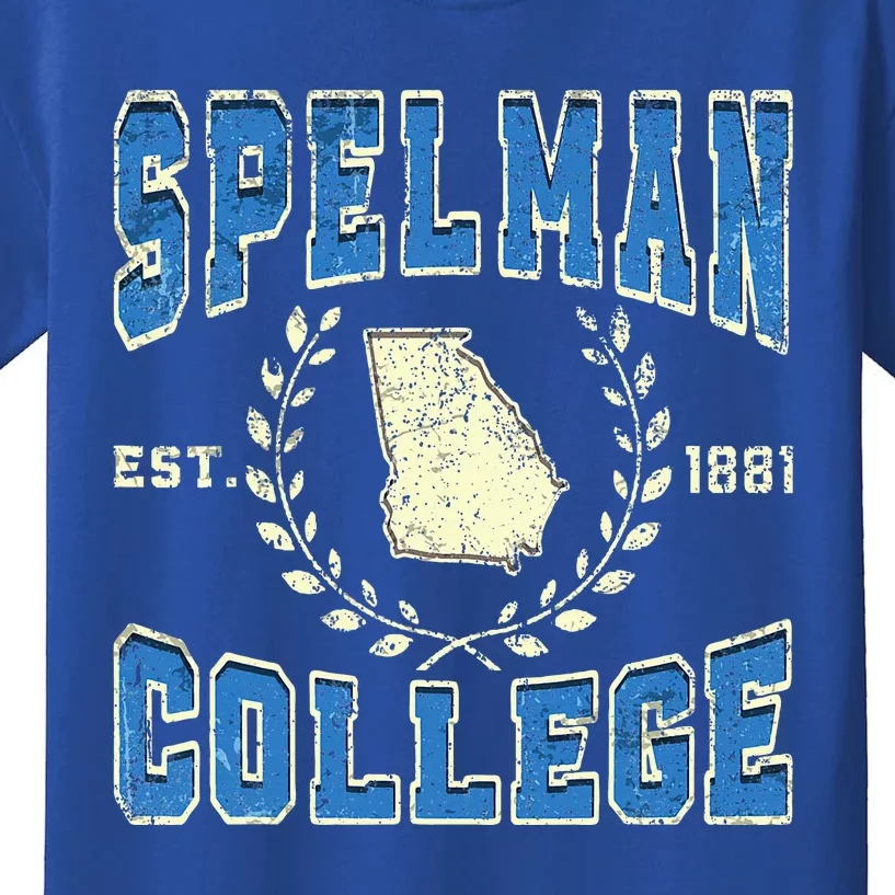 Spelman College University Athletic Sports Kids T-Shirt