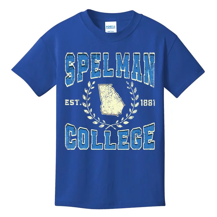 Spelman College University Athletic Sports Kids T-Shirt