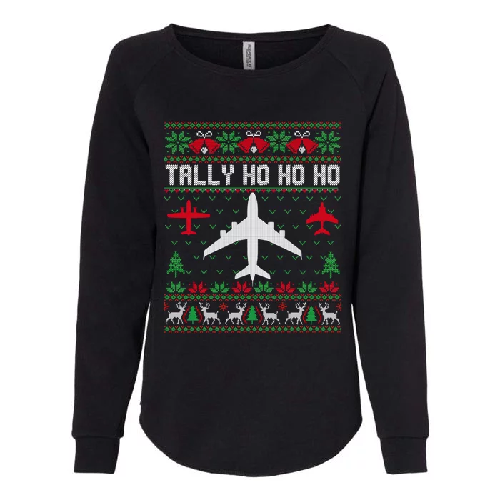 Spitfire Christmas Ugly Jumper Style Airplane Aircraft Plane Cute Gift Womens California Wash Sweatshirt