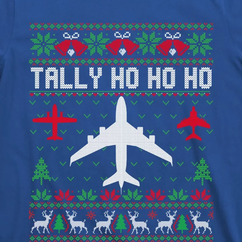 Spitfire Christmas Ugly Jumper Style Airplane Aircraft Plane Cute Gift T-Shirt