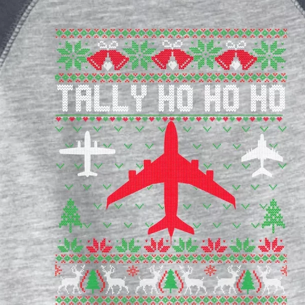 Spitfire Christmas Ugly Jumper Style Airplane Aircraft Plane Gift Toddler Fine Jersey T-Shirt