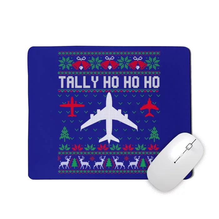 Spitfire Christmas Ugly Jumper Style Airplane Aircraft Plane Gift Mousepad