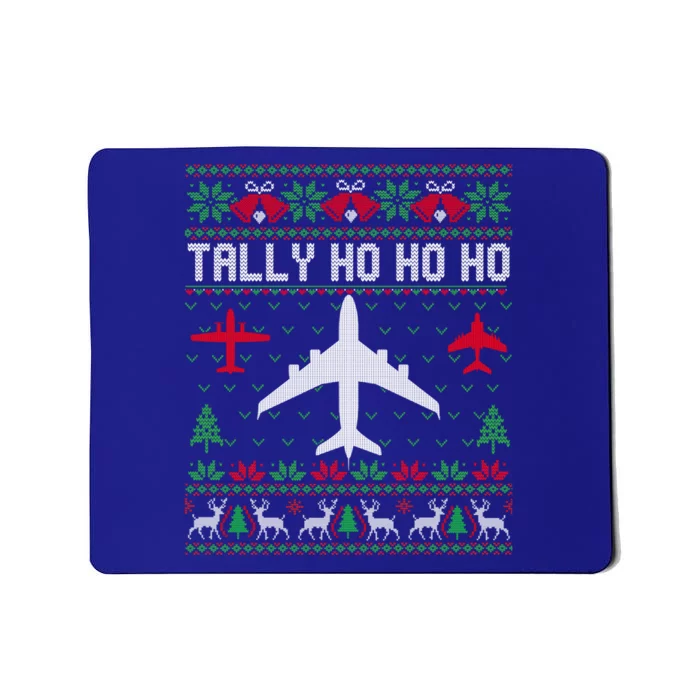 Spitfire Christmas Ugly Jumper Style Airplane Aircraft Plane Gift Mousepad