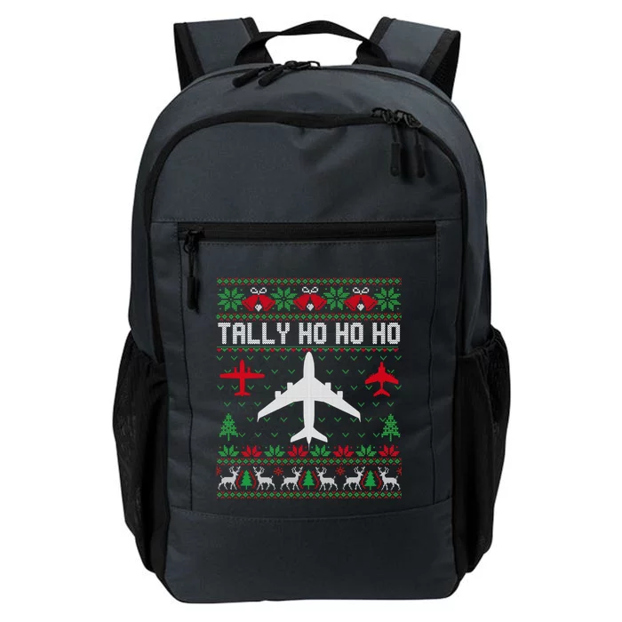 Spitfire Christmas Ugly Jumper Style Airplane Aircraft Plane Gift Daily Commute Backpack