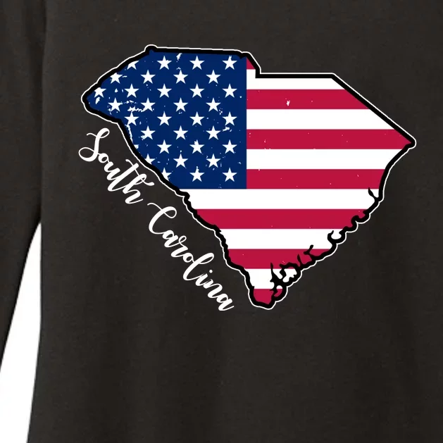 South Carolina United States Map T Shirt Womens CVC Long Sleeve Shirt