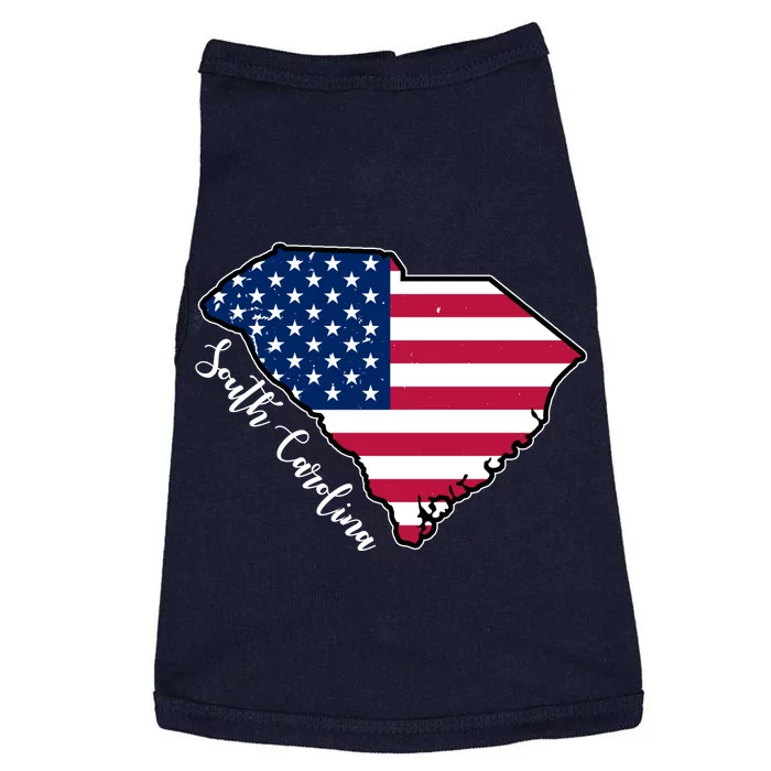 South Carolina United States Map T Shirt Doggie Tank