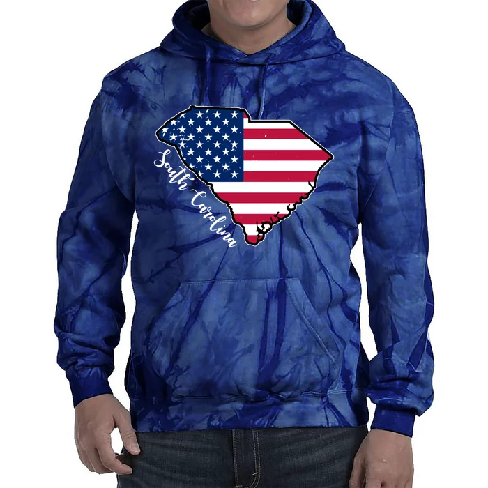 South Carolina United States Map T Shirt Tie Dye Hoodie