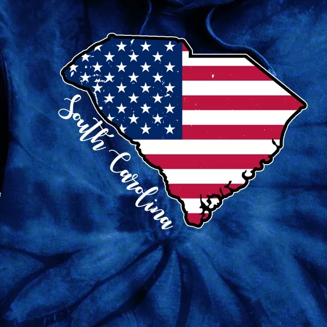 South Carolina United States Map T Shirt Tie Dye Hoodie